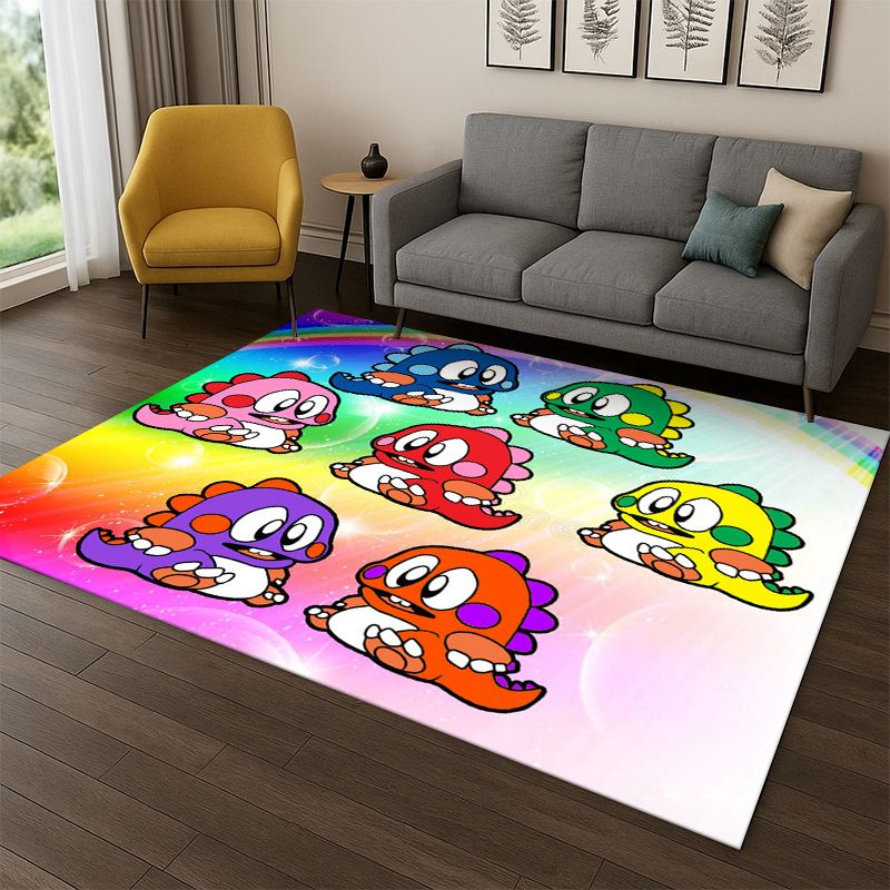 Bubble Machine Outdoor - Retro Bubble Bobble Cartoon Game Carpet