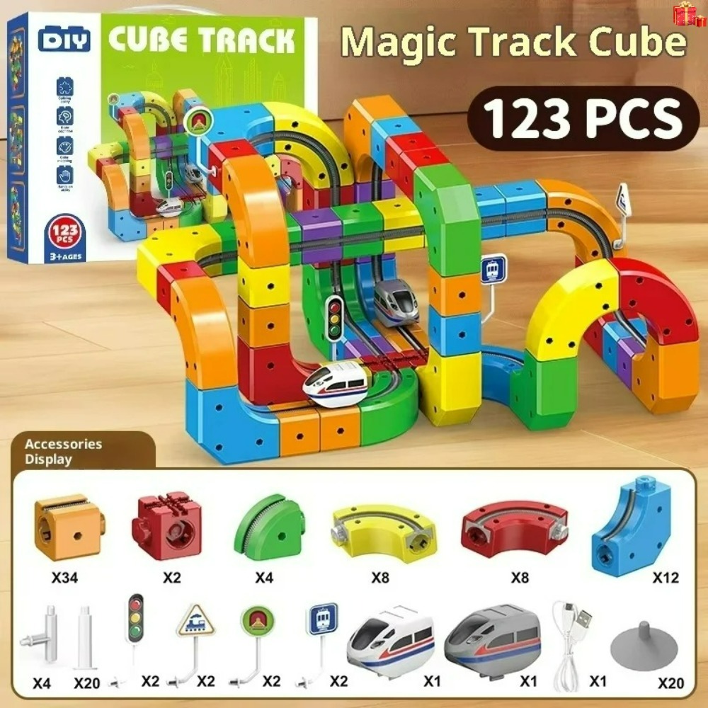Kids Toys Electric - Electric Magnetic Track Set with Anti-Gravity