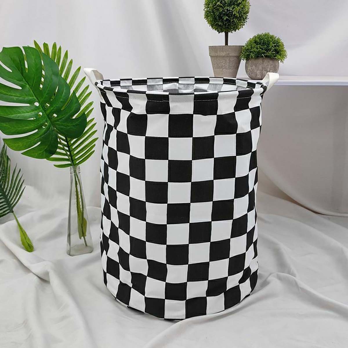 Kids Toys Clearance - Modern Plaid Canvas Storage Basket 16.64
