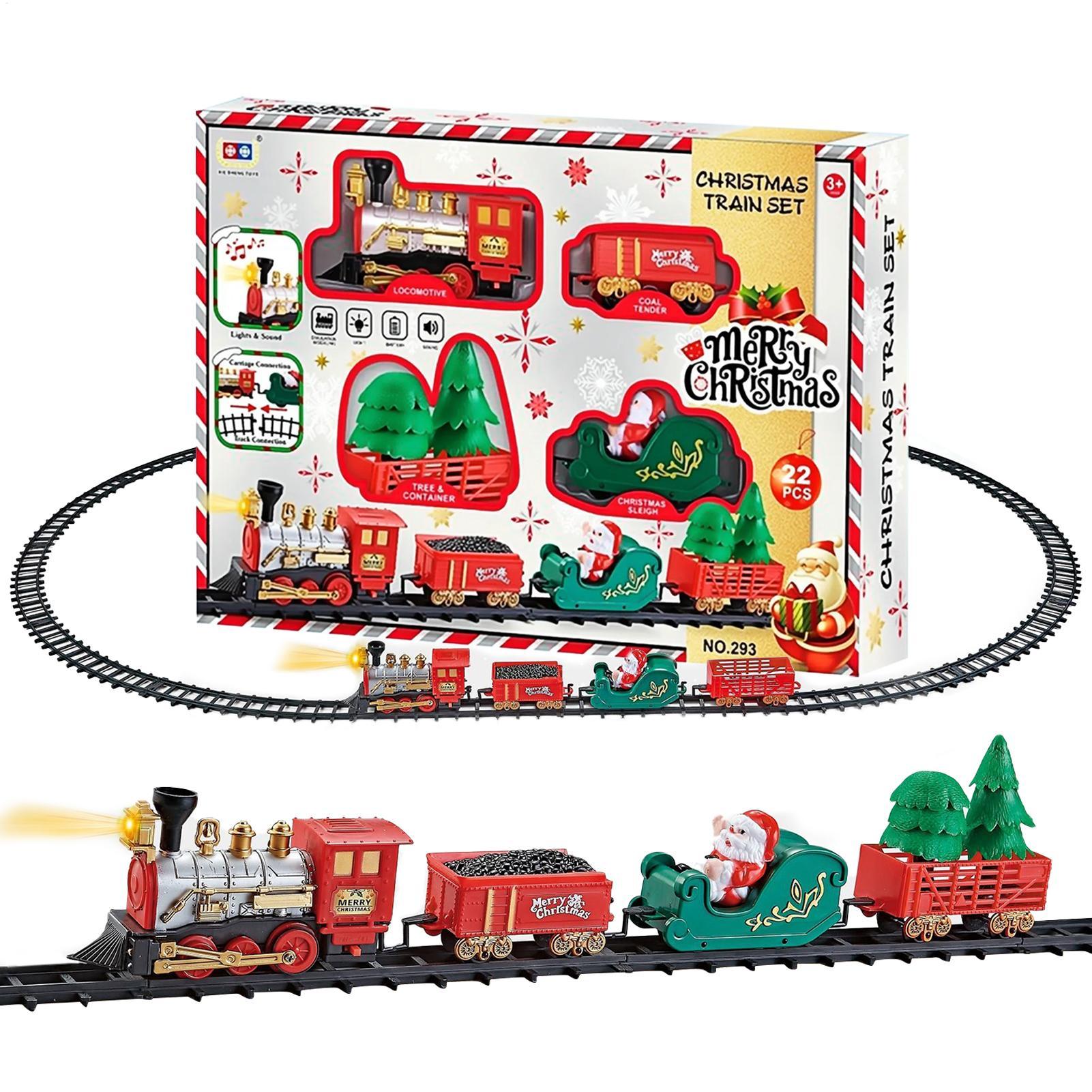 Christmas Train With Light And - đánh giá và giá Toy Train Track Set