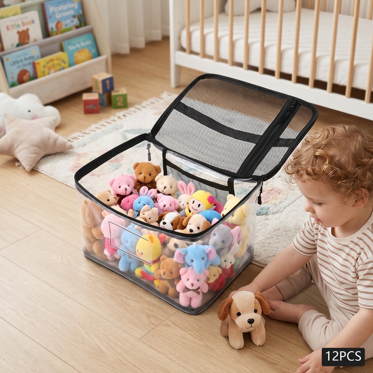 12pcs Toy Storage Box, Large C - đánh giá và giá Kids Zip Toys