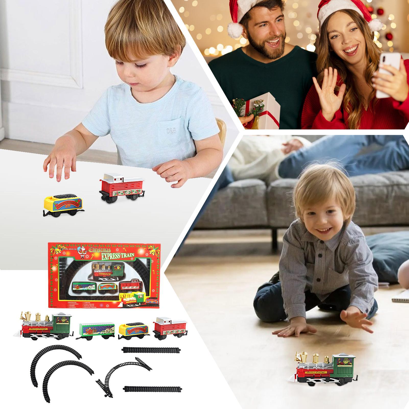 Christmas Train Set with Track - đánh giá và giá Toy Train Track Set