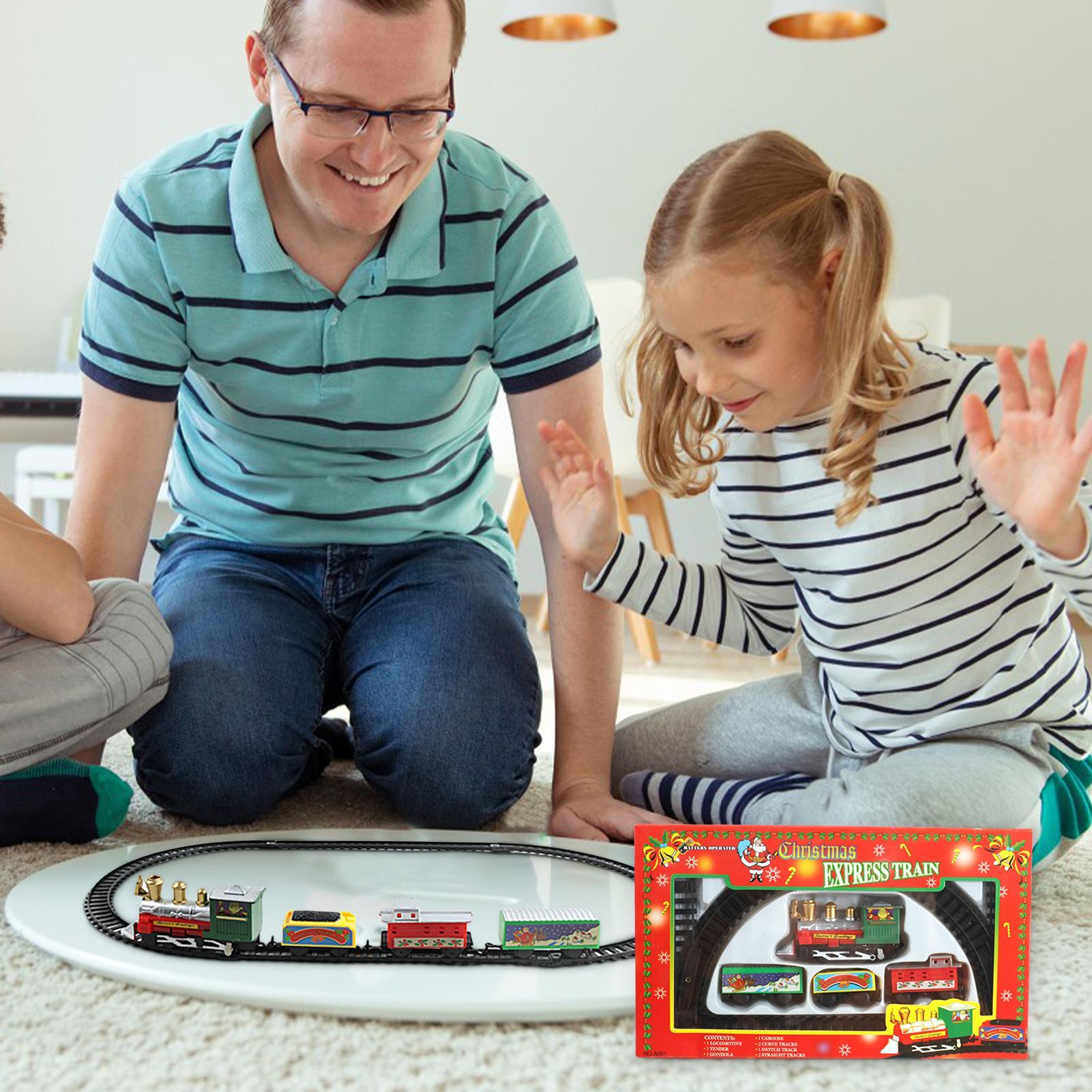 Christmas Train Set with Track - đánh giá và giá Toy Train Track Set