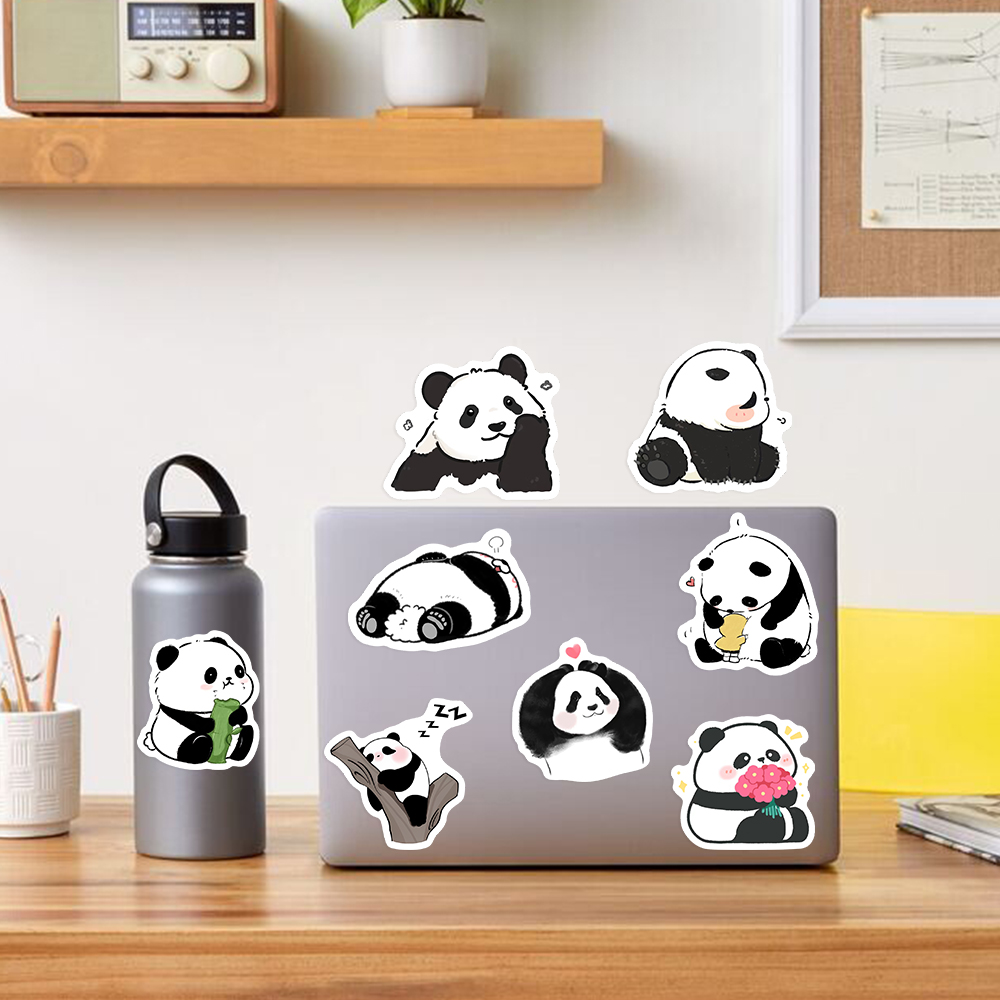 Cute Cartoon Panda Stickers Wa - đánh giá và giá Kids Toys Laptop