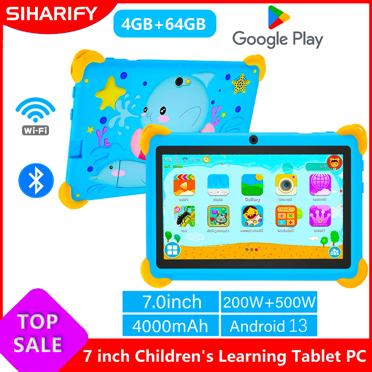 7 Inch 5G Kids' Tablets Androi - đánh giá và giá Learning Tablet Kids