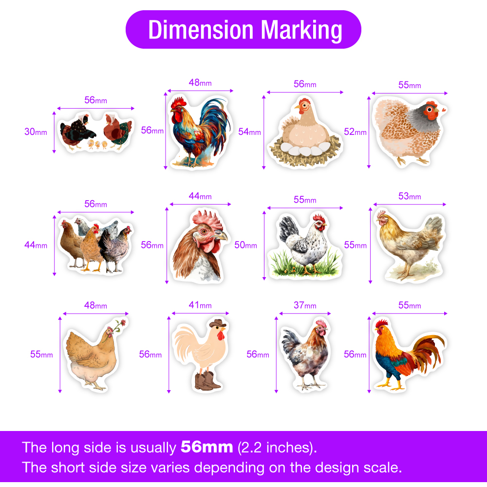 Cute Cartoon Chicken Stickers  - đánh giá và giá Kids Toys Laptop