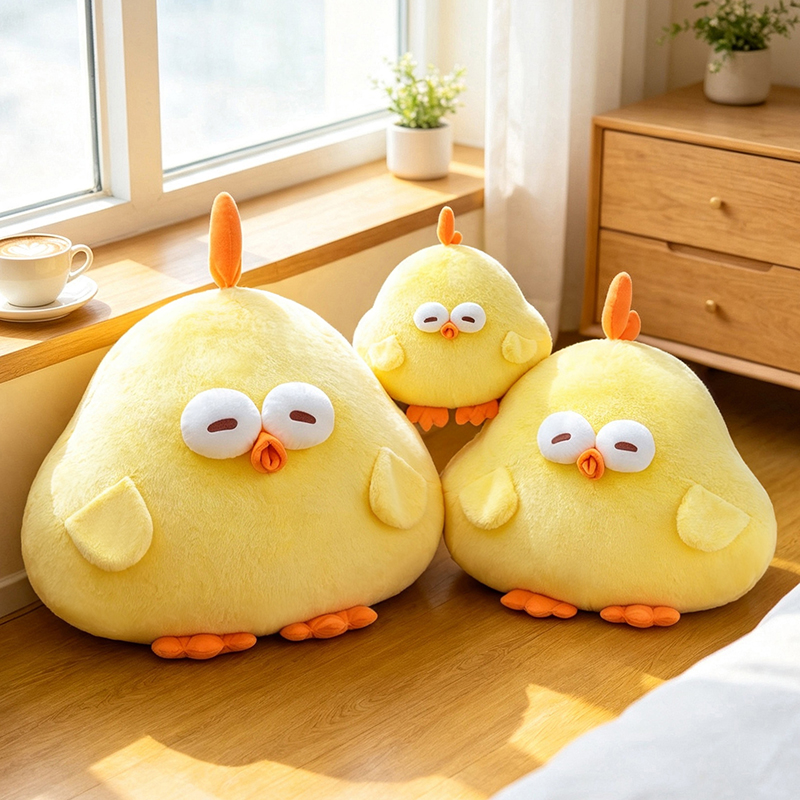 New Cute Dundun Chicken Plush  - đánh giá và giá Kids Toys Yellow