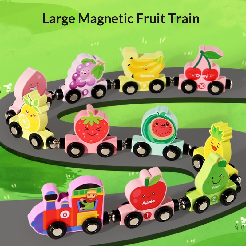 Children'S Wooden Magnetic Col - đánh giá và giá Toy Train Track Set