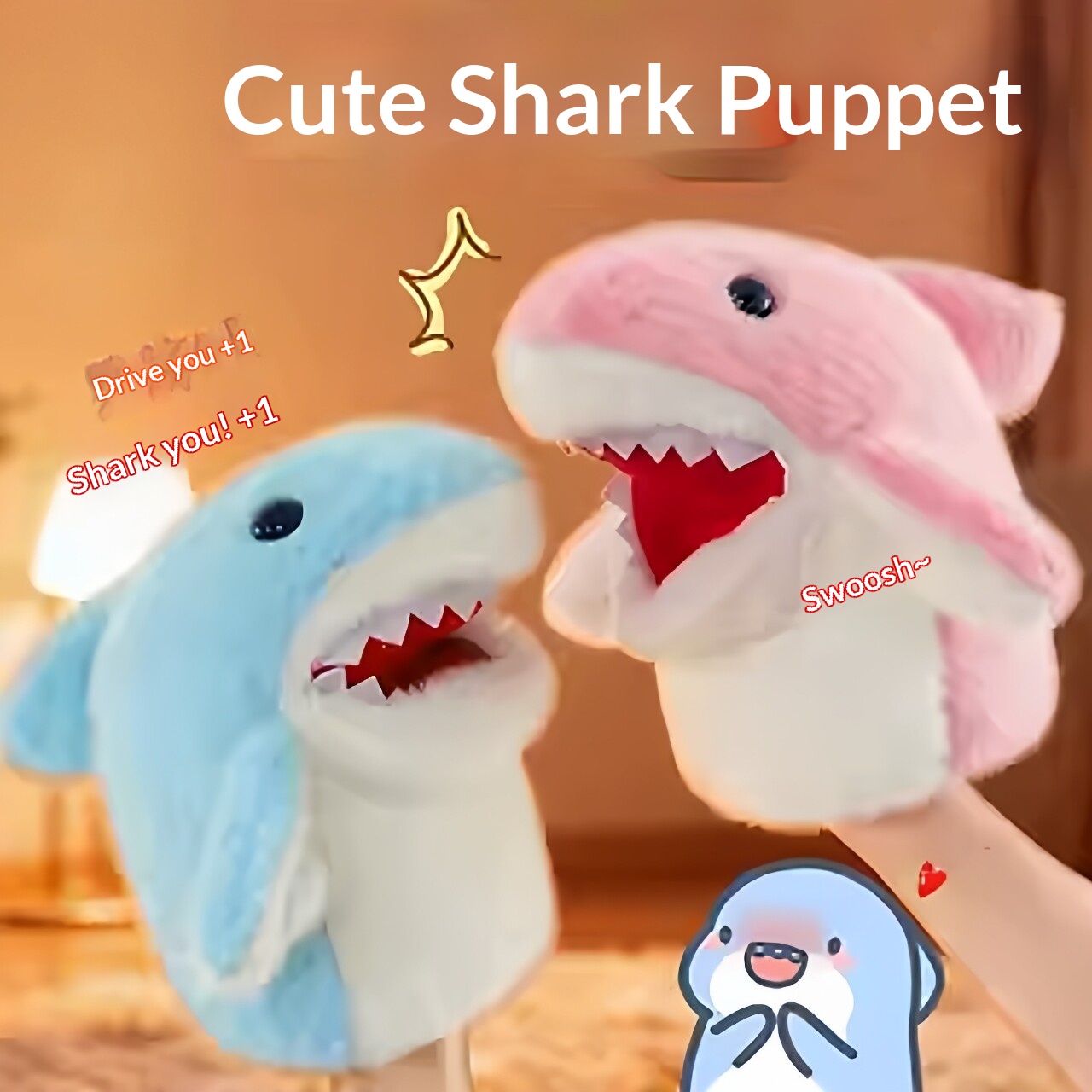 Shark Hand Puppet Plush Shark  - đánh giá và giá Kids Toys And Games