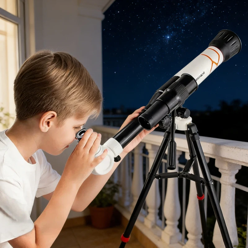 Kid's Telescopes 40X Science E - đánh giá và giá Microscope Kids Science