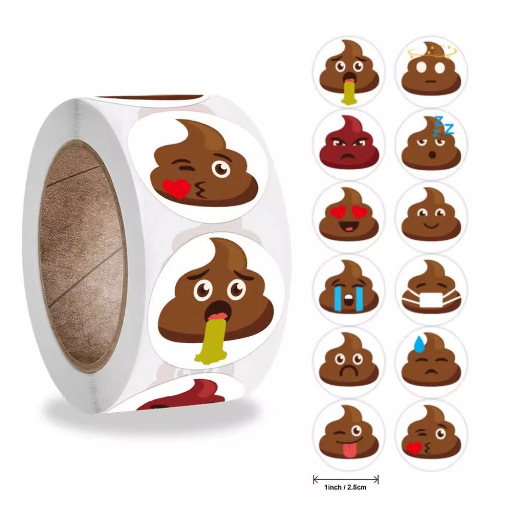 100-500pcs Funny Poop Cartoon  - đánh giá và giá Kids Toys Laptop
