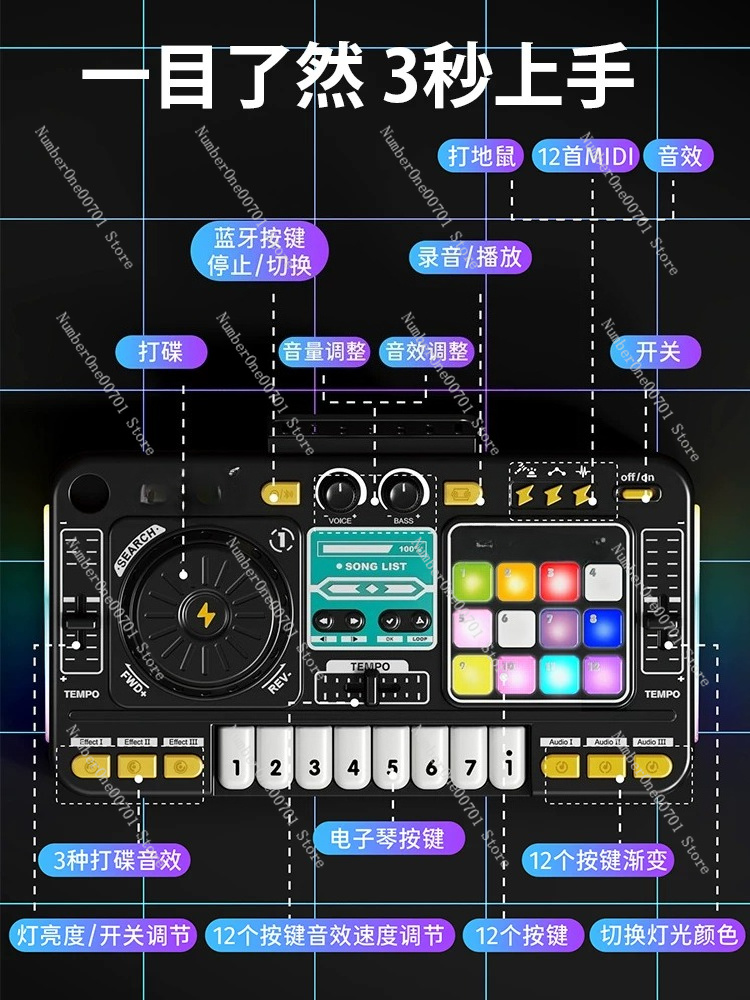 Kids DJ Mixer Piano Toy, Elect - đánh giá và giá Kids Toys And Games