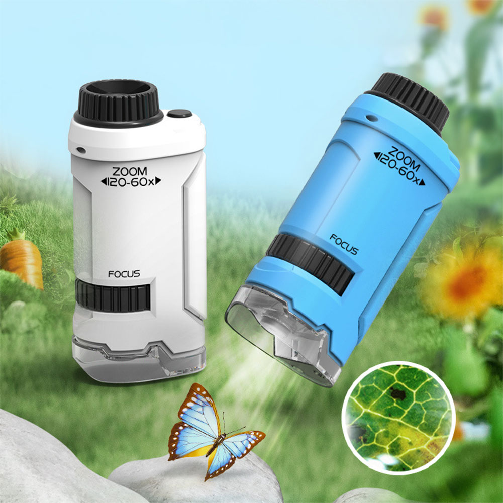 New 60x-120x Handheld Microsco - đánh giá và giá Microscope Kids Science