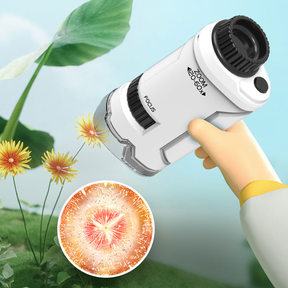 New 60x-120x Handheld Microsco - đánh giá và giá Microscope Kids Science
