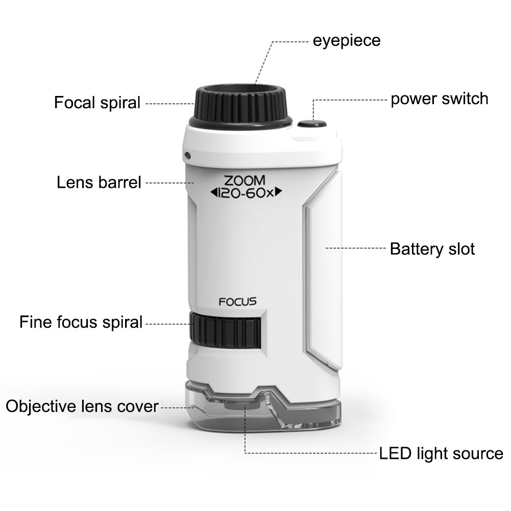 New 60x-120x Handheld Microsco - đánh giá và giá Microscope Kids Science