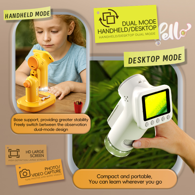 1600X Handheld Microscope 2 In - đánh giá và giá Microscope Kids Science