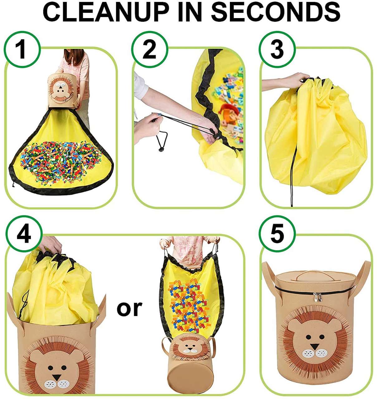 Foldable Storage Basket with L - đánh giá và giá Kids Toys Clearance