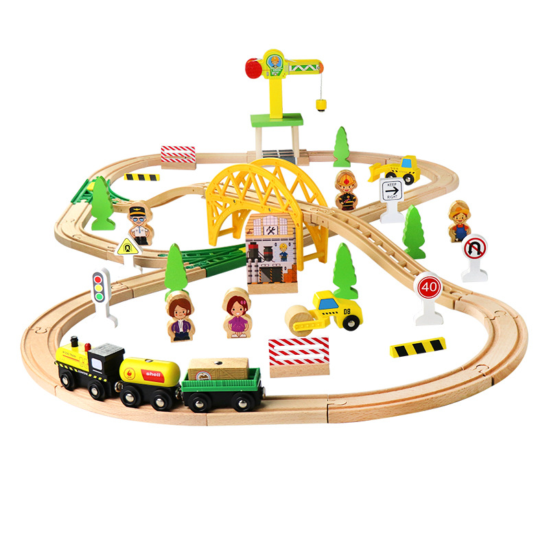 Wooden Train Track Highway Rin - đánh giá và giá Toy Train Track Set