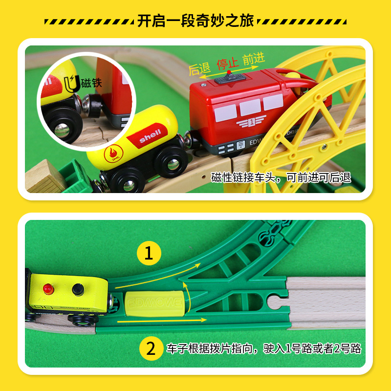 Wooden Train Track Highway Rin - đánh giá và giá Toy Train Track Set