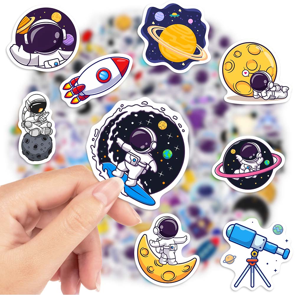 Cute Cartoon Astronaut Sticker - đánh giá và giá Kids Toys Laptop