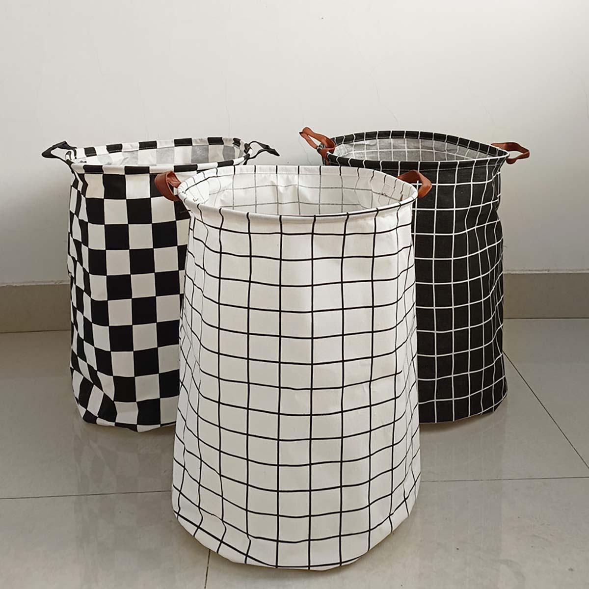 Modern Plaid Canvas Storage Ba - đánh giá và giá Kids Toys Clearance